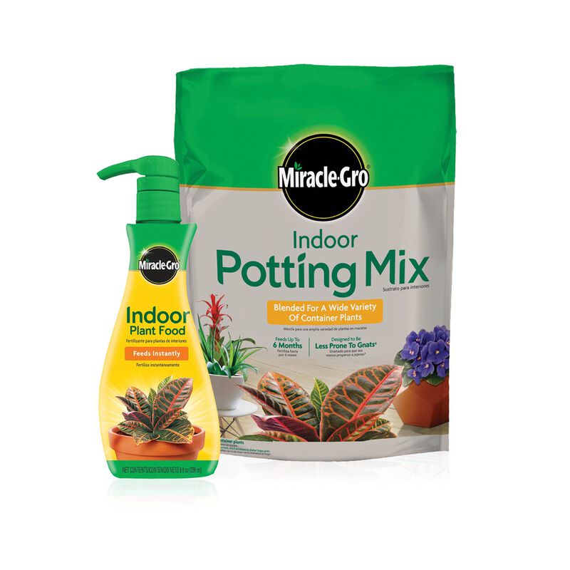 Miracle-Gro® Indoor Potting Mix and Miracle-Gro® Indoor Plant Food image number null